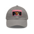 Jack Russell puppy love baseball cap with light brown patch.