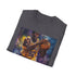 "Charcoal Magic Johnson portrait tee, regular fit, cotton crew neck."