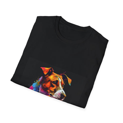 Playful Jack Russell Terrier Charcoal T-Shirt, Regular Fit, Summer Style
