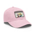Labrador Love Embroidered Baseball Cap in White with Light Brown Patch