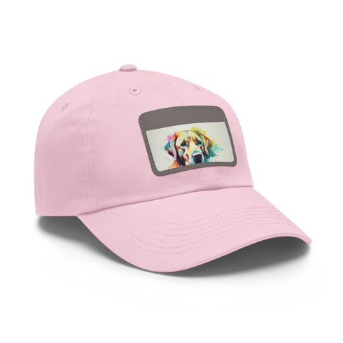 Labrador Love Embroidered White Baseball Cap - Unisex Vegan Hat