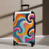 Retro Waves Suitcase: Vibrant Nostalgia
