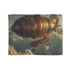 Cozy steampunk airship blanket perfect for Mother's Day rest and sleep.