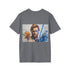 Charcoal cotton tee with iconic blue lightsaber design - Obi Wan.