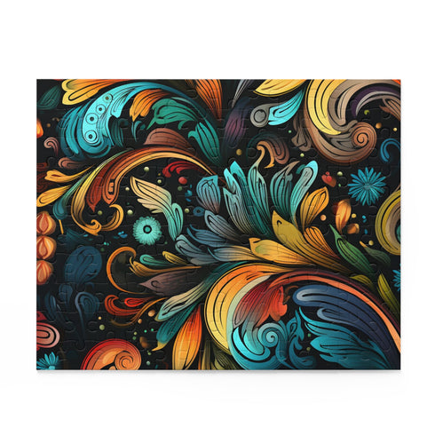 Isometric puzzle in vibrant colors, 10" x 8" (120 pcs)