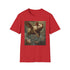 Surreal Flight Flying Pigs Charcoal Cotton T-Shirt regular fit.
