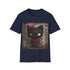 Kuromi dark kitty charcoal t-shirt with crew neck - summer must-have
