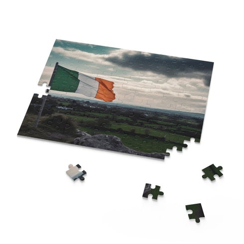 Ireland Flag Jigsaw Puzzle with 120 pieces for puzzle enthusiasts