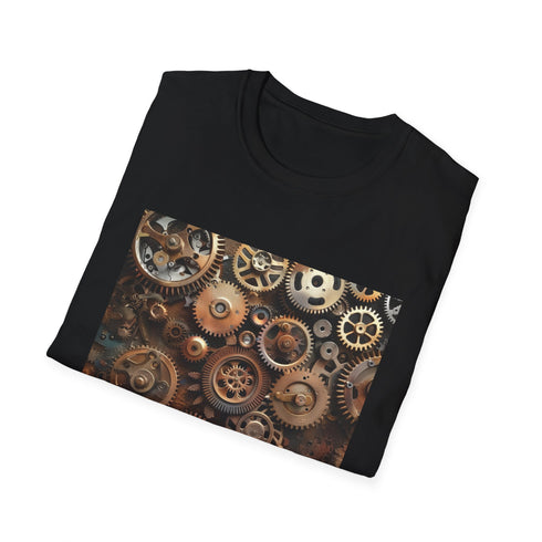 Clockwork Heart Steampunk Symphony Red T-shirt - Unisex M Size