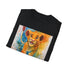 Charcoal cotton T-shirt with young Simba graphic regular fit and crew neck