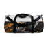 Calligraphy strokes pattern duffel bag, small size, made in USA.