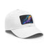 Neon galaxy snapback cap with vibrant space-inspired design.