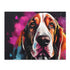 Basset Hound themed jigsaw puzzle for dog lovers and enthusiasts.