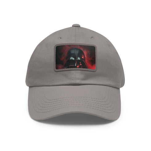 Dark Side Dominator baseball hat with white/light brown patch, rectangular style.
