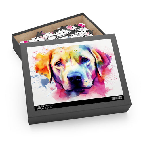 Adorable Labrador Pup Puzzle, Cute Dog Design, 10" x 8" Size