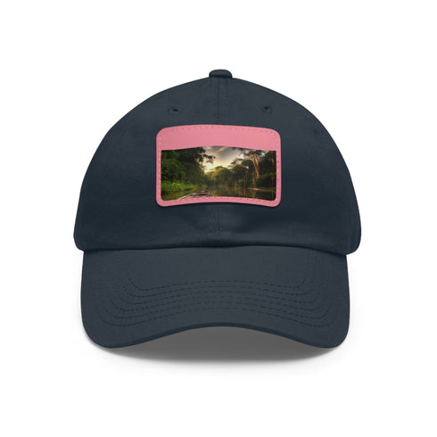 Vibrant Amazon adventure baseball cap with unique design and durable material.