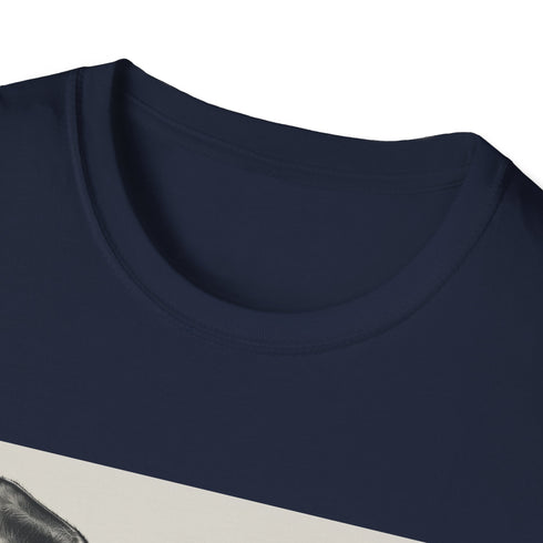 Charcoal cotton hipster kangaroo T-shirt with cozy book-filled pouch