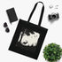 Creature Feature Tote Bag in Black Cotton with Wildlife Silhouettes