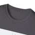 Minimalist Face Art T-Shirt in Charcoal, Men's Size Small.