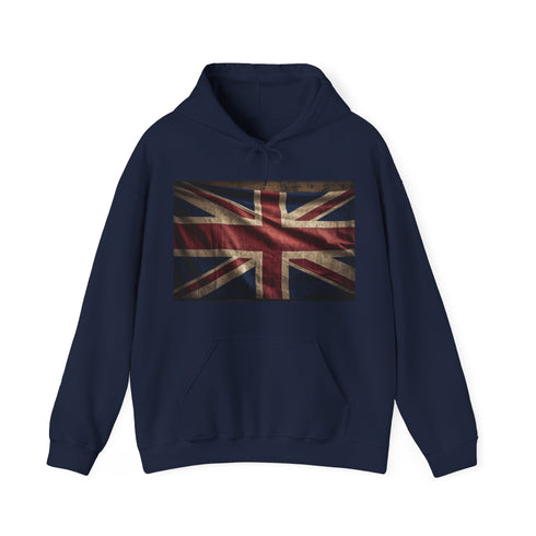 Classic Navy Union Jack Hoodie, Regular Fit, Unisex, Great Britain Flag