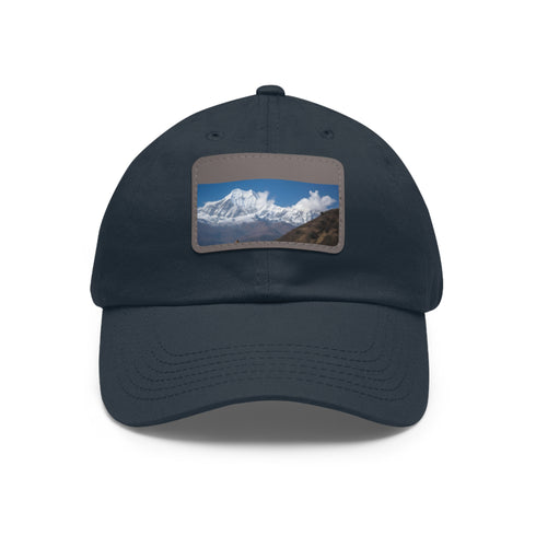 Annapurna Adventure Trek Cap in White with Light Brown Patch.