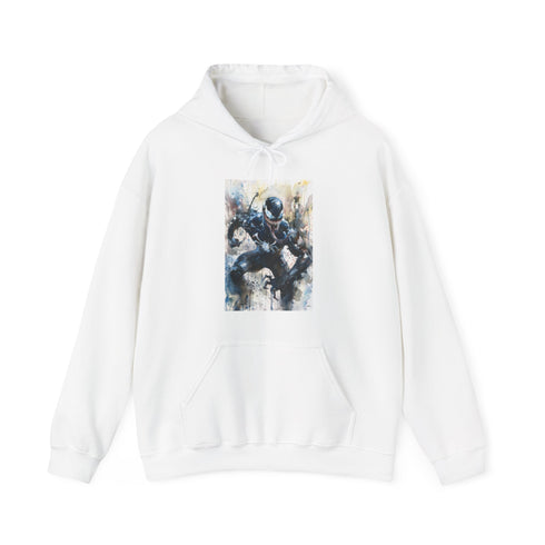 Dynamic navy Venom Lethal Protector hoodie, Marvel print, premium comfort.