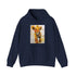 Simba Lion King Navy Hoodie with Young Lion Cub Print.