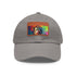 Aniston Aura Watercolor Cap White Light Brown Rectangle Unisex Vegan Hat