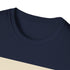 Charcoal cotton T-shirt with minimalist whale design offering a serene feel
