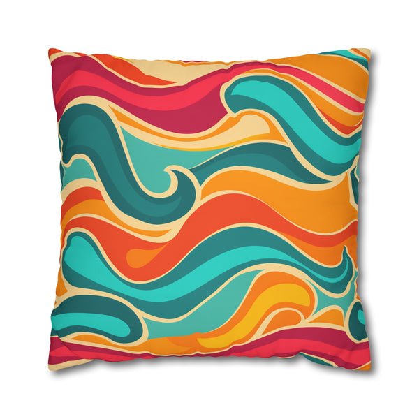 Retro Waves Pillow Case | Pillow Cases | All Over Print, AOP, Bed, Bedding, Home & Living, Indoor, Pillow Case, Pillow Covers, Pillows & Covers, Sublimation | Prints with Passion