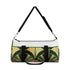 Art Deco abstract patterned fabric duffel bag for trendy travelers.