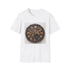 Steampunk charcoal T-shirt featuring intricate gear and cog design for summer wear