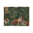 Tiger Safari Jungle Blanket with seamless jungle pattern, cozy and high-quality.