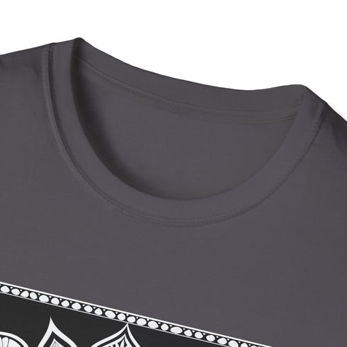 Serene Mandala T-Shirt in Charcoal with Intricate Mandala Design