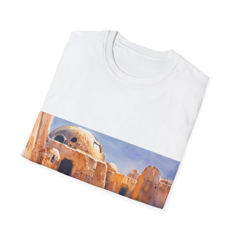Desert Planet Adventure Tee in Charcoal, size S, Star Wars inspired.