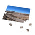 Vivid desert oasis jigsaw puzzle capturing Atacama Desert beauty.