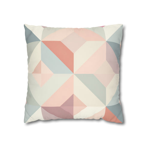 Pastel Geometrics Pillowcase: Serene oasis with modern elegance for bedding collection
