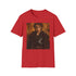 Charcoal cotton crew neck T-shirt with painting of Anakin Skywalker in action