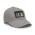 Kevin Hart Neon Watercolor Cotton Baseball Cap, White/Light Brown Rectangle Unisex Hat