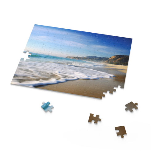 Sunny Malibu Beach jigsaw puzzle with iconic coastline image, 10" x 8"