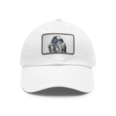 Galactic Droid Cap: R2D2 Edition - White Cotton Rectangle Hat