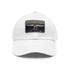White cotton hat with Lionel Messi logo patch - rectangle shape.