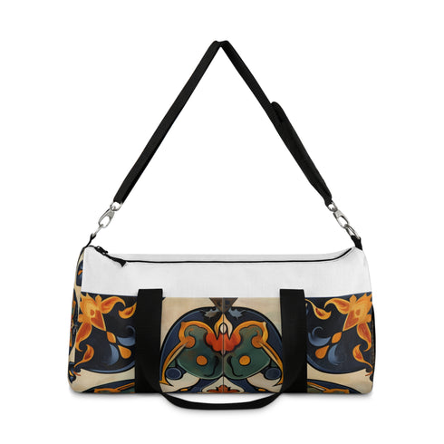 Luxurious Artisan Tiles Duffel Bag with Bold Seamless Pattern