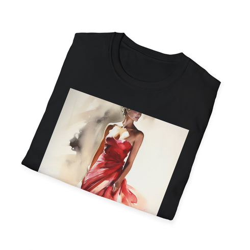 šØ Crimson Reverie: A Watercolor Symphony of Elegance and Allure