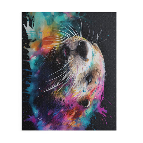Smiling Otter Watercolor Puzzle