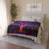 Electric Tree Rooted in the Sky — Plush Fleece Throw Blanket — Product Detail View 9