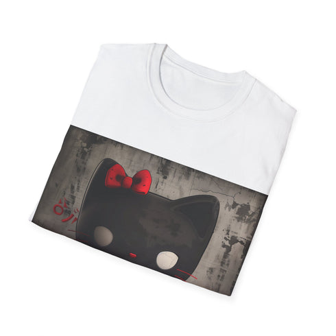Kuromi themed charcoal t-shirt with regular fit for men and women.
