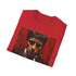 Scarface portrait charcoal t-shirt with Tony Montana in vivid colors.