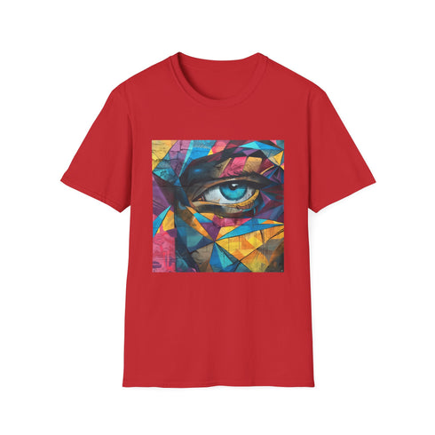 Abstract street art t-shirt, Sport Grey, small size, regular fit, unisex.