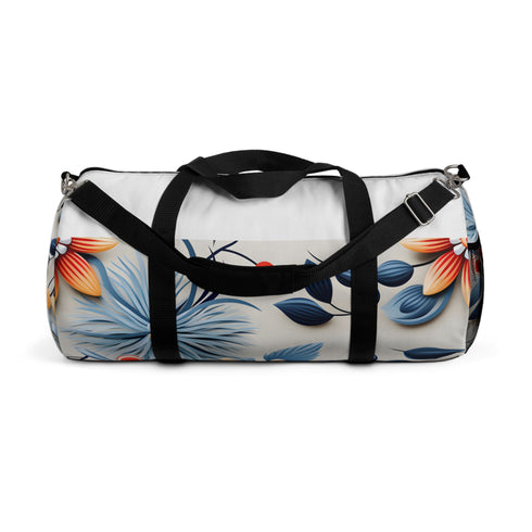 Floral Pattern Small Duffel Bag with All Over Print